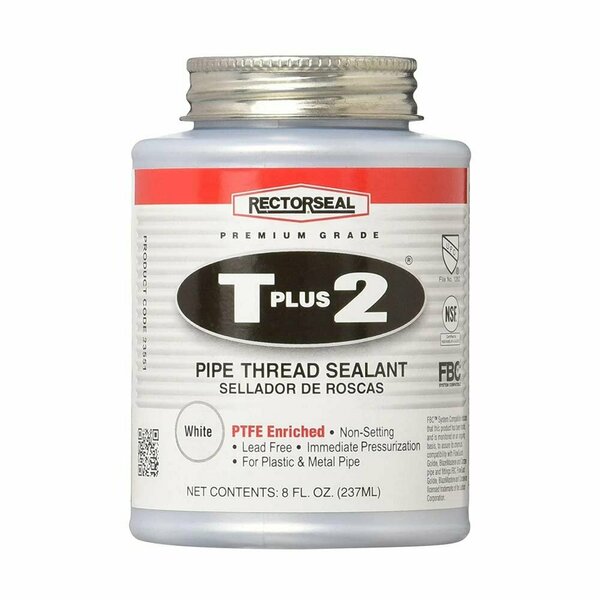 Thrifco Plumbing #23551 8-OZ Tube T Plus 2 Pipe Thread Sealant with PTFE, 1/2 P 6311997